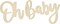 Oh Baby Sign - Wood Color | Perfect for Baby Showers, Gender Reveal Parties, Baby's 1st Birthday, and Photo Backdrops | Boy/Girl Decorations and Party Background